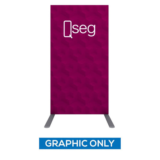 1.3ft W x 2.4ft H QSEG Full Custom Print Graphic Only (40x75) - 123Displays