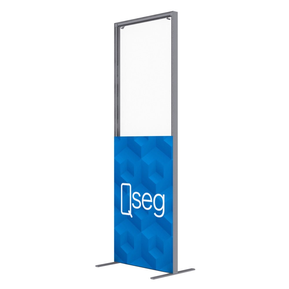 1.6 x 2.4 ft. QSEG Printed with 28in Clear Window Graphic Package (50x150) - 123Displays