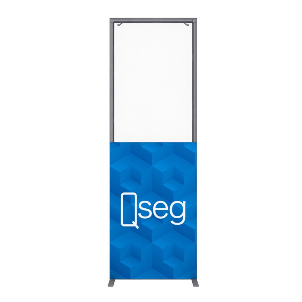 1.6 x 2.4 ft. QSEG Printed with 28in Clear Window Graphic Package (50x150) - 123Displays