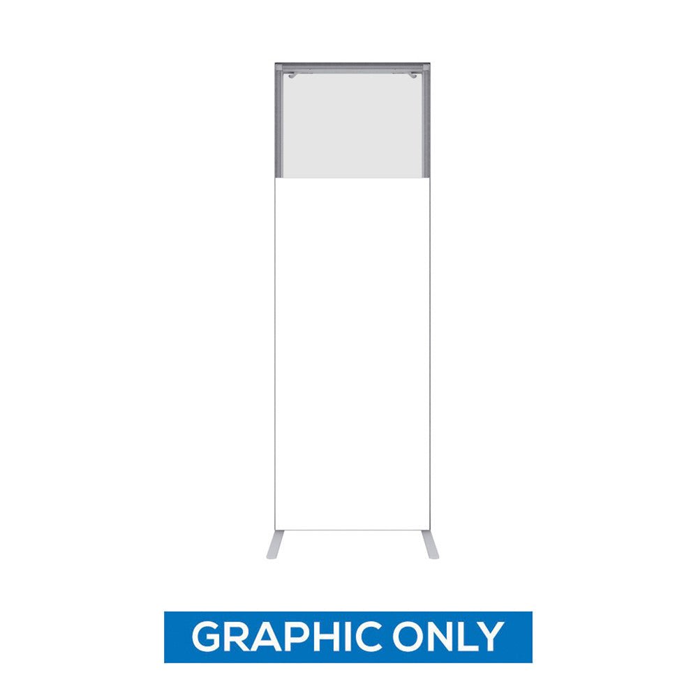 1.6 x 2.4 ft. QSEG Unprinted with 28in Clear Window Graphic Only (50x150) - 123Displays