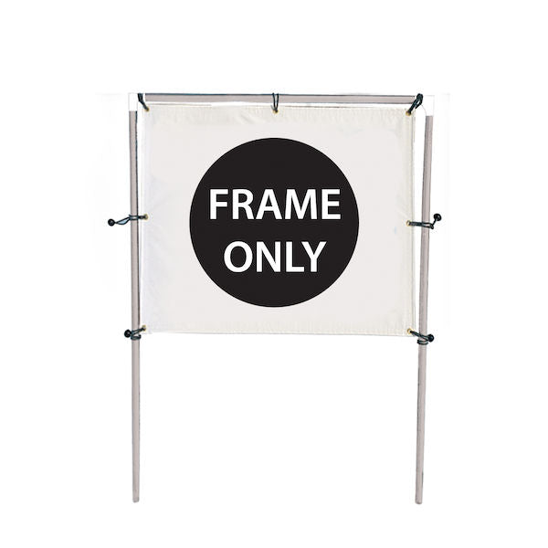 6'W x 5'H In-Ground Banner Hardware – Single Banner