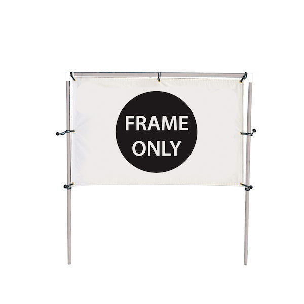 8'W x 5'H In-Ground Banner Hardware – Single Banner