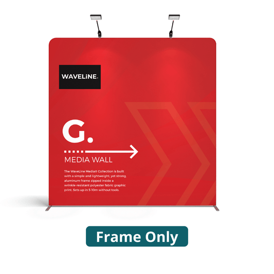 89in x 89in WaveLine® Media Panel G (Frame Only) - 123Displays