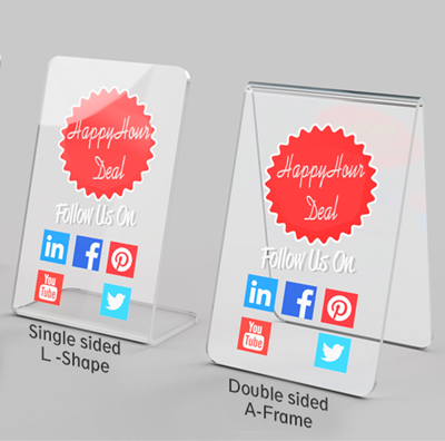 Acrylic Table Tents