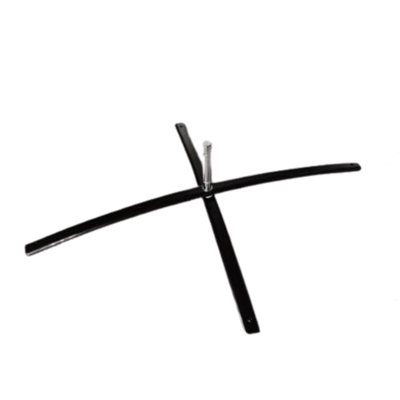 Flag Cross Base Black