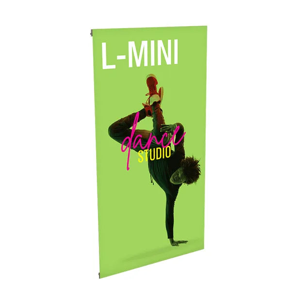 14.25in x 26.875in L-Mini Spring Back Banner Stands