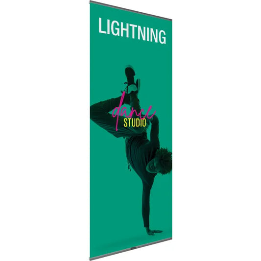 31in x 77in Lightning Spring Back Banner Stands