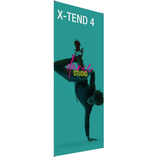 31.5in x 78.75in X-TEND 4 Spring Back Banner Stands