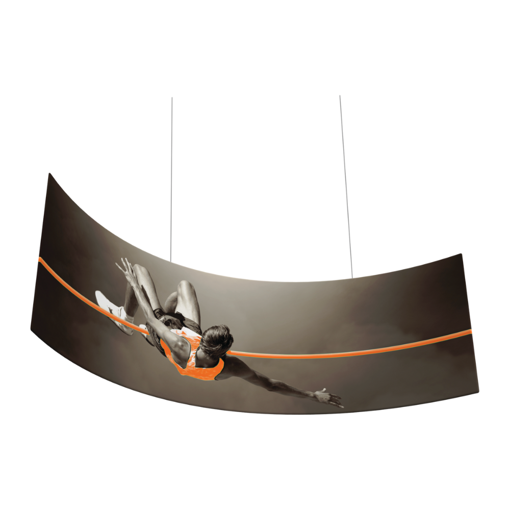 8ft x 2ft Formulate Master 2D Hanging Structure Curve Double-Sided (Graphic Package)