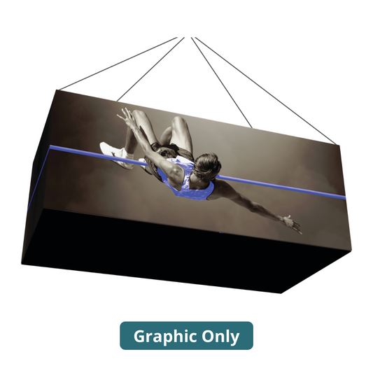 12ft x 5ft Formulate Master 3D Hanging Structure Rectangle Single-Sided w/ Printed Bottom (Graphic Only)