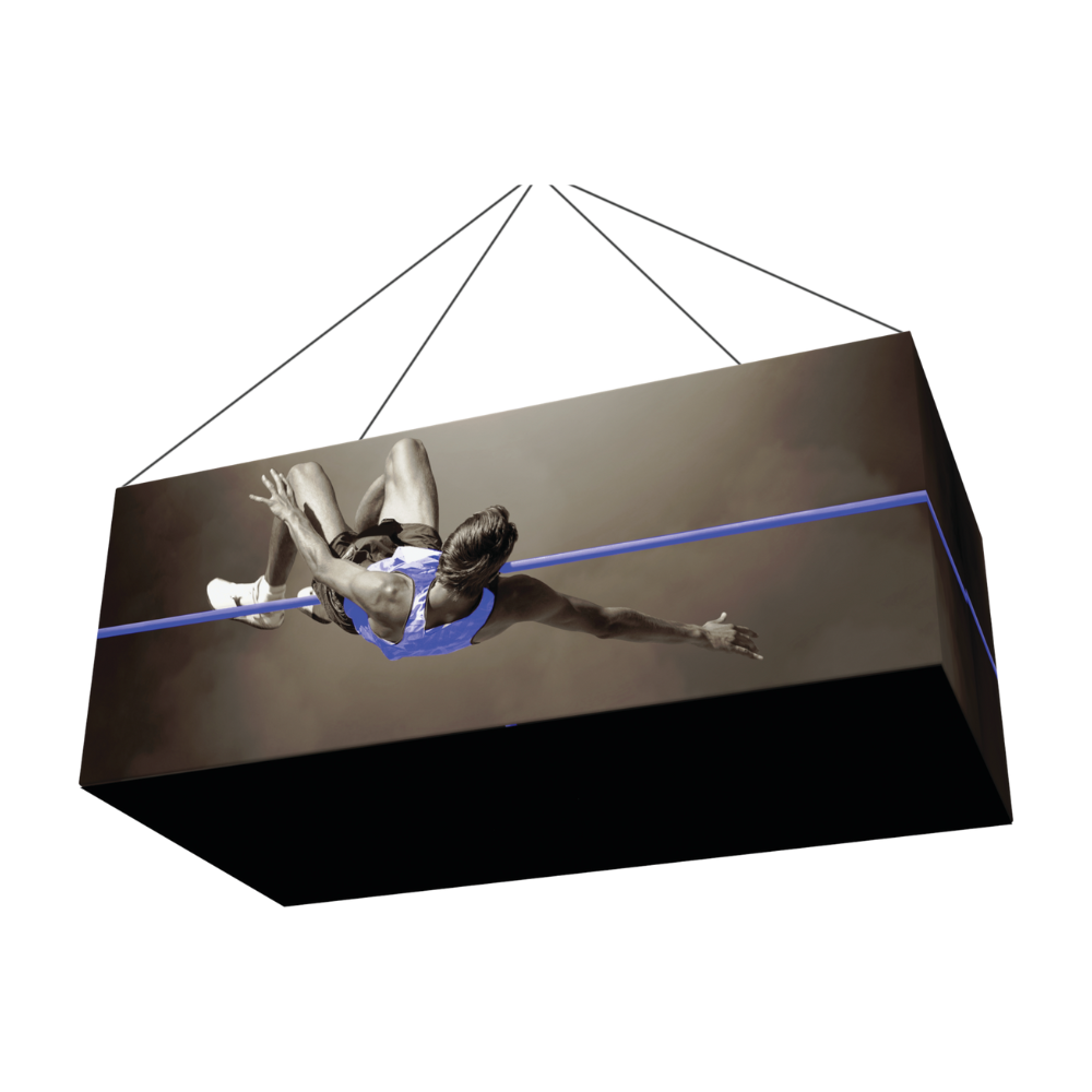 14ft x 4ft Formulate Master 3D Hanging Structure Rectangle Single-Sided w/ Printed Bottom (Graphic Package)