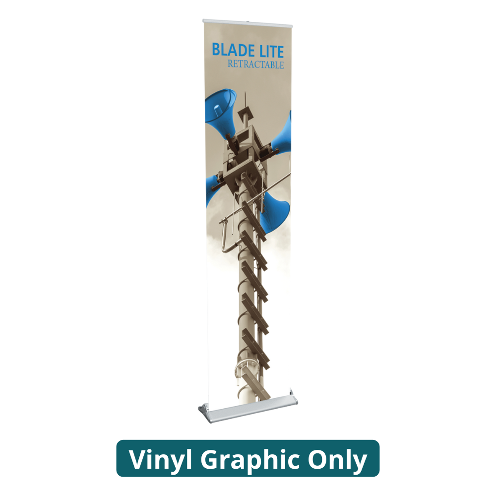 33.5in Blade Lite 850 Retractable Banner Stand (Vinyl Graphic Only)