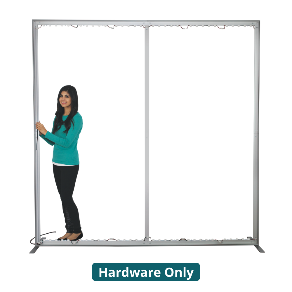 8ft x 8ft Vector Frame Light Box Square 04 Fabric Banner Display (Hardware Only)