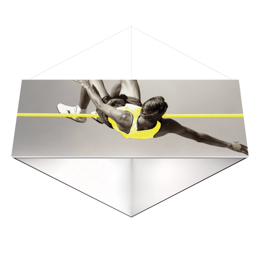 12ft x 3ft Formulate Essential Hanging Structure Triangle Single-Sided w/ Open Bottom (Graphic Only)