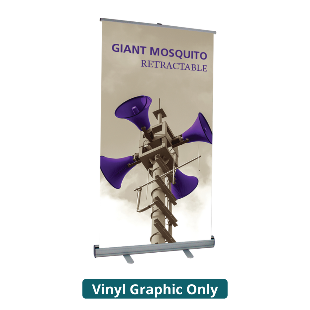 36in Giant Mosquito 920 Retractable Banner Stand (Vinyl Graphic Only)