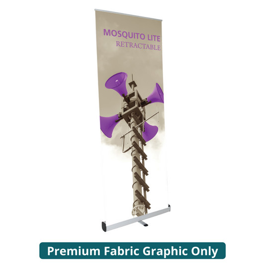 31.5in Mosquito Lite 800 Retractable Banner Stand (Premium Fabric Graphic Only)