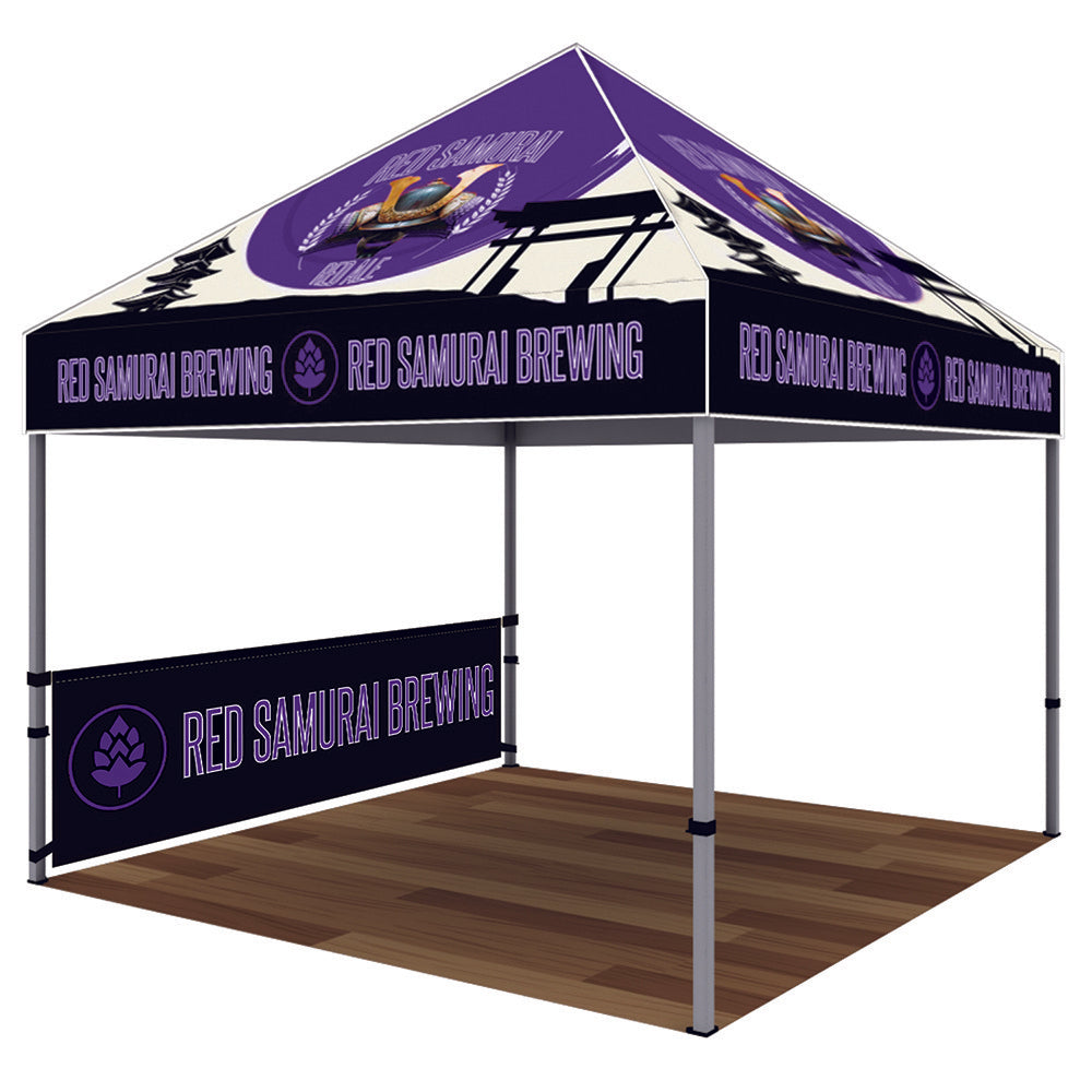 Custom Printed Half Walls for One Choice Classic Casita Dye-Sub Canopy Tent - Double-Sided Dye Sub Fabric