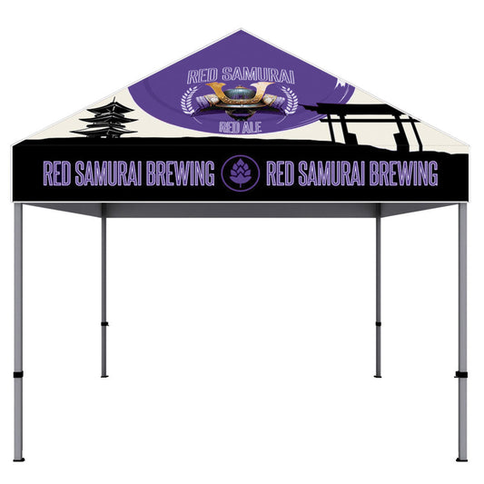 One Choice® 10' x 10' Aluminum Canopy Tent - Customizable and Portable Dye Sub Print