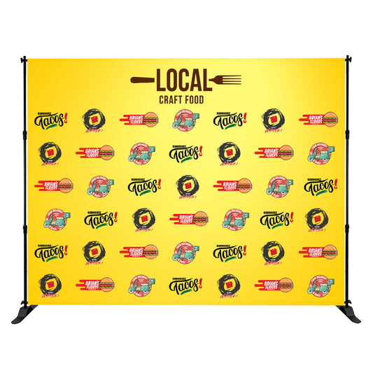 10ft x 7.5ft ONE CHOICE® Slider Banner Stands (Graphic Package) - Versatile, High-Quality Event Display Banner