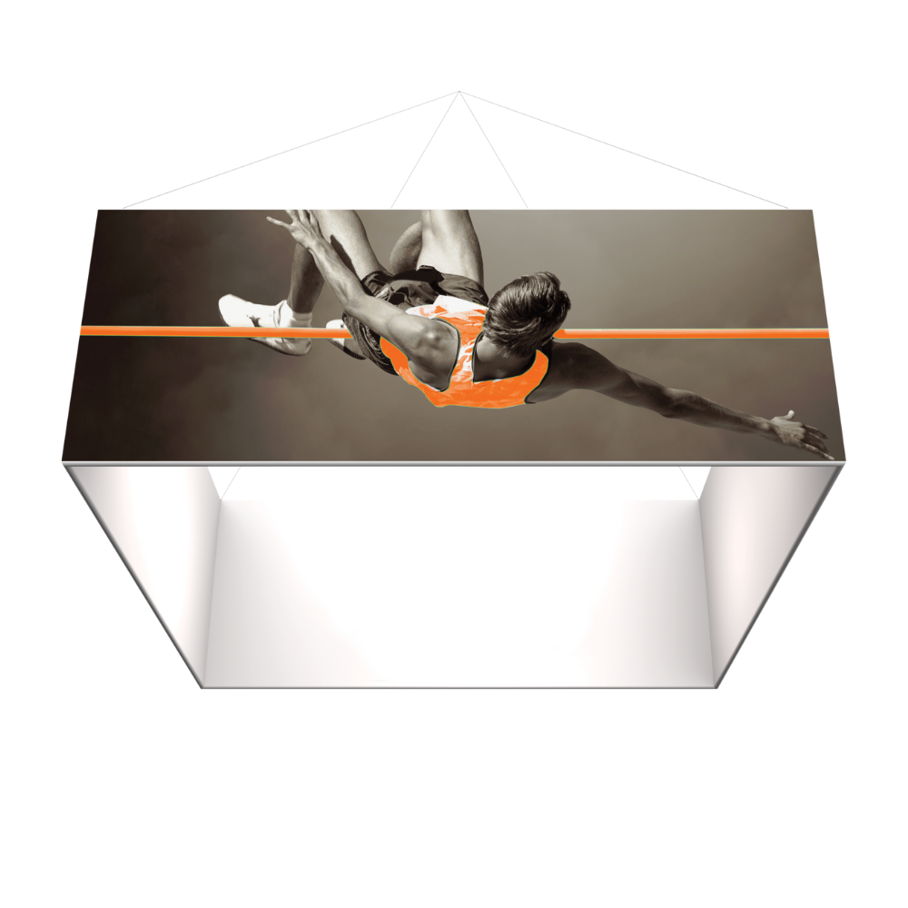 14ft x 4ft Formulate Master 3D Hanging Structure Square Single-Sided w/ Printed Bottom (Graphic Only)