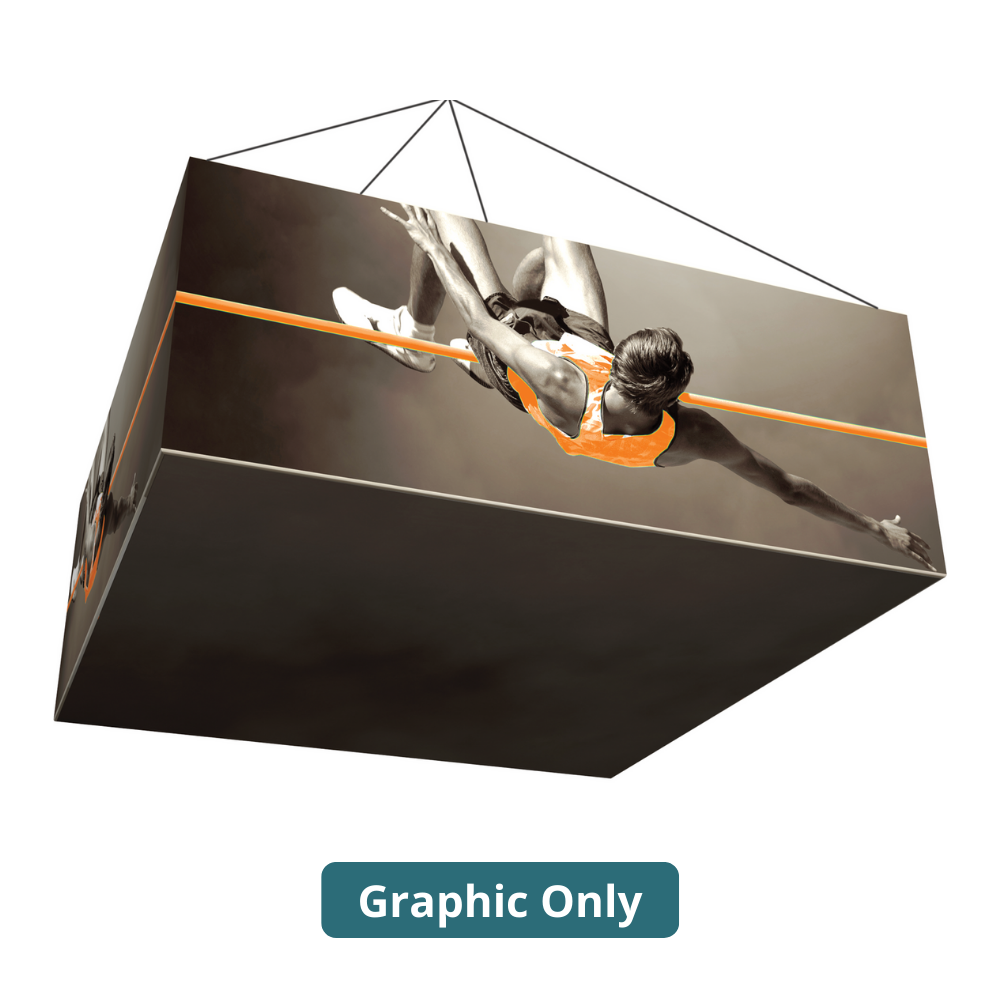 8ft x 5ft Formulate Master 3D Hanging Structure Square Single-Sided w/ Printed Bottom (Graphic Only)