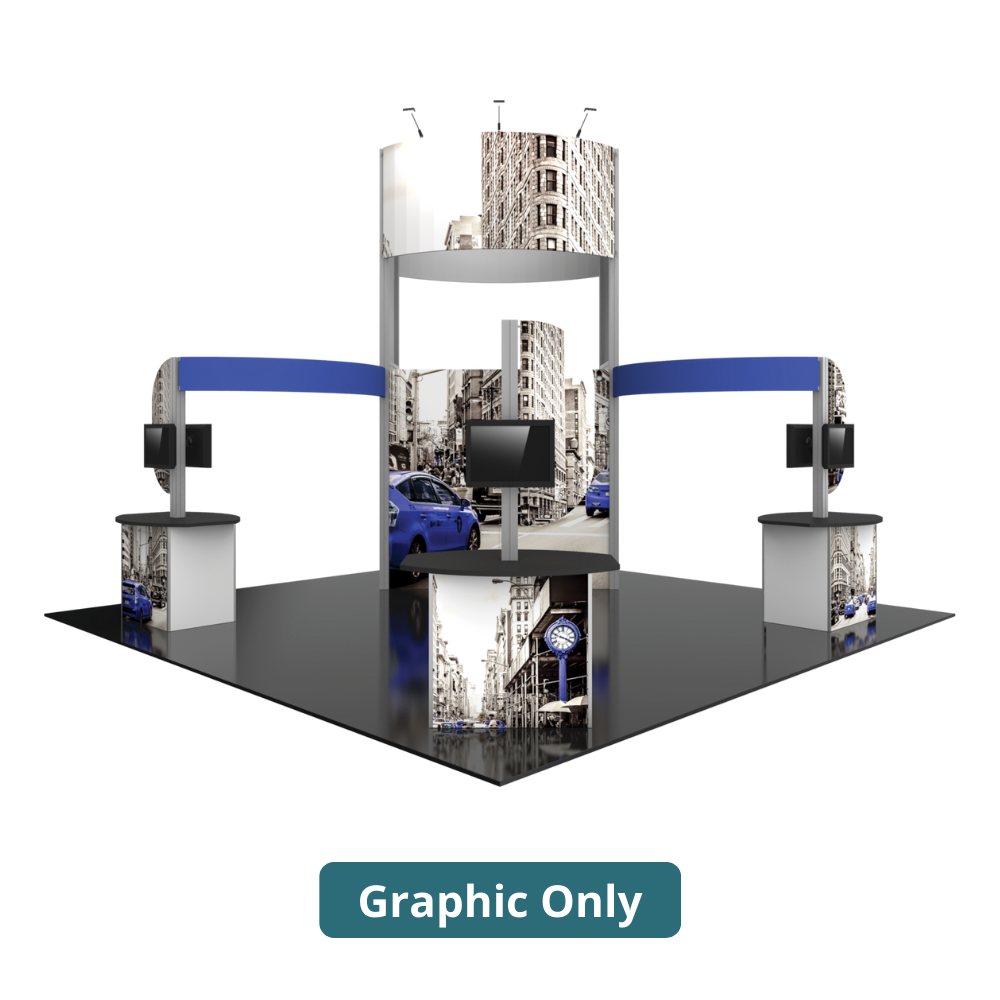 20ft x 20ft Hybrid Pro Modular Island Kit 17 (Graphic Only)