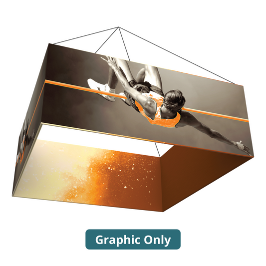 12ft x 6ft Formulate Master 3D Hanging Structure Square Double-Sided (Graphic Only)