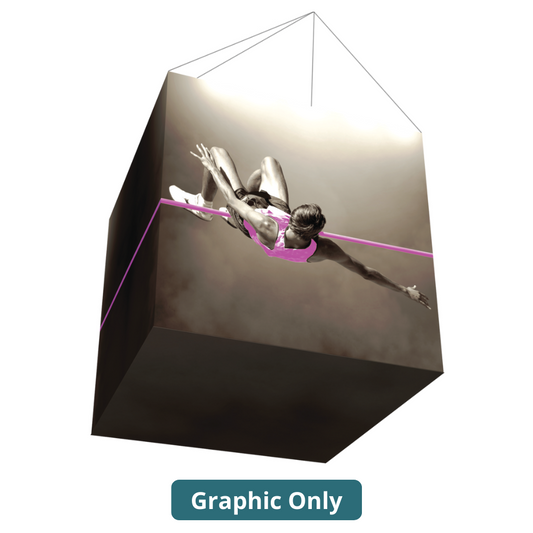 10ft x 10ft Formulate Master 3D Hanging Structure Cube Single-Sided Opaque (Graphic Only)