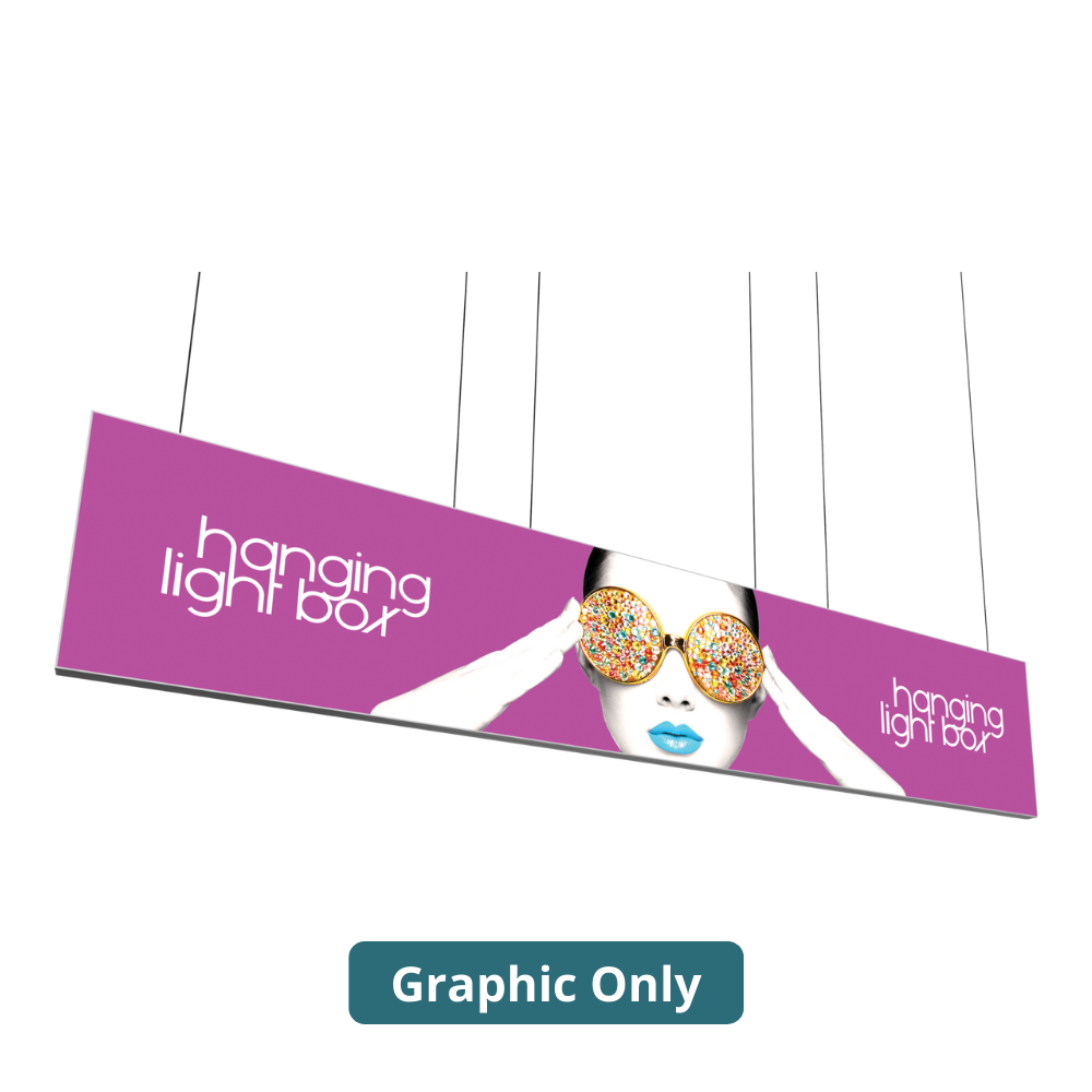 20ft x 4ft Vector Frame Hanging Light Box Double-Sided (Graphic Only)