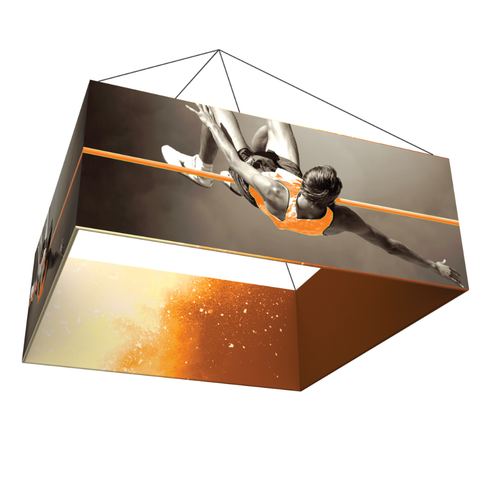 16ft x 3ft Formulate Master 3D Hanging Structure Square Single-Sided w/ Open Bottom (Graphic Package)