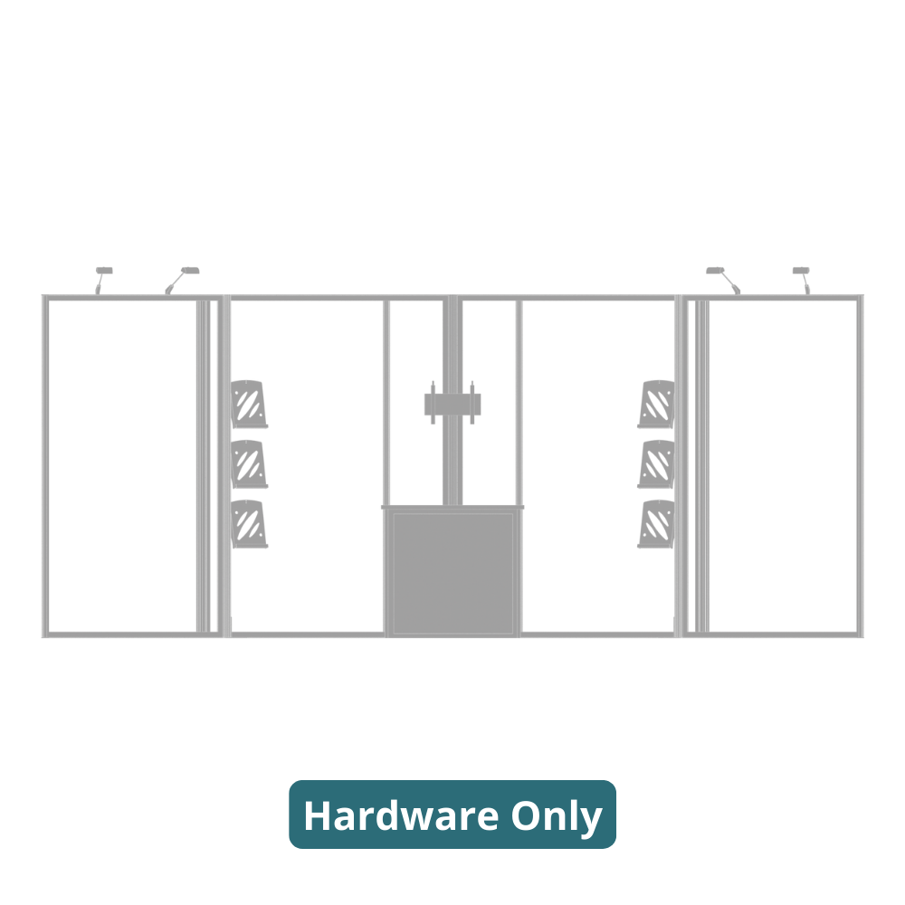 20ft x 10ft Hybrid Pro Modular Backwall Kit 10 (Hardware Only)