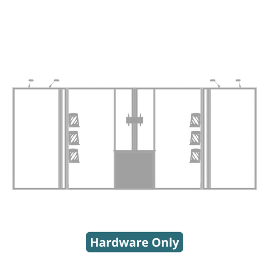 20ft x 10ft Hybrid Pro Modular Backwall Kit 10 (Hardware Only)