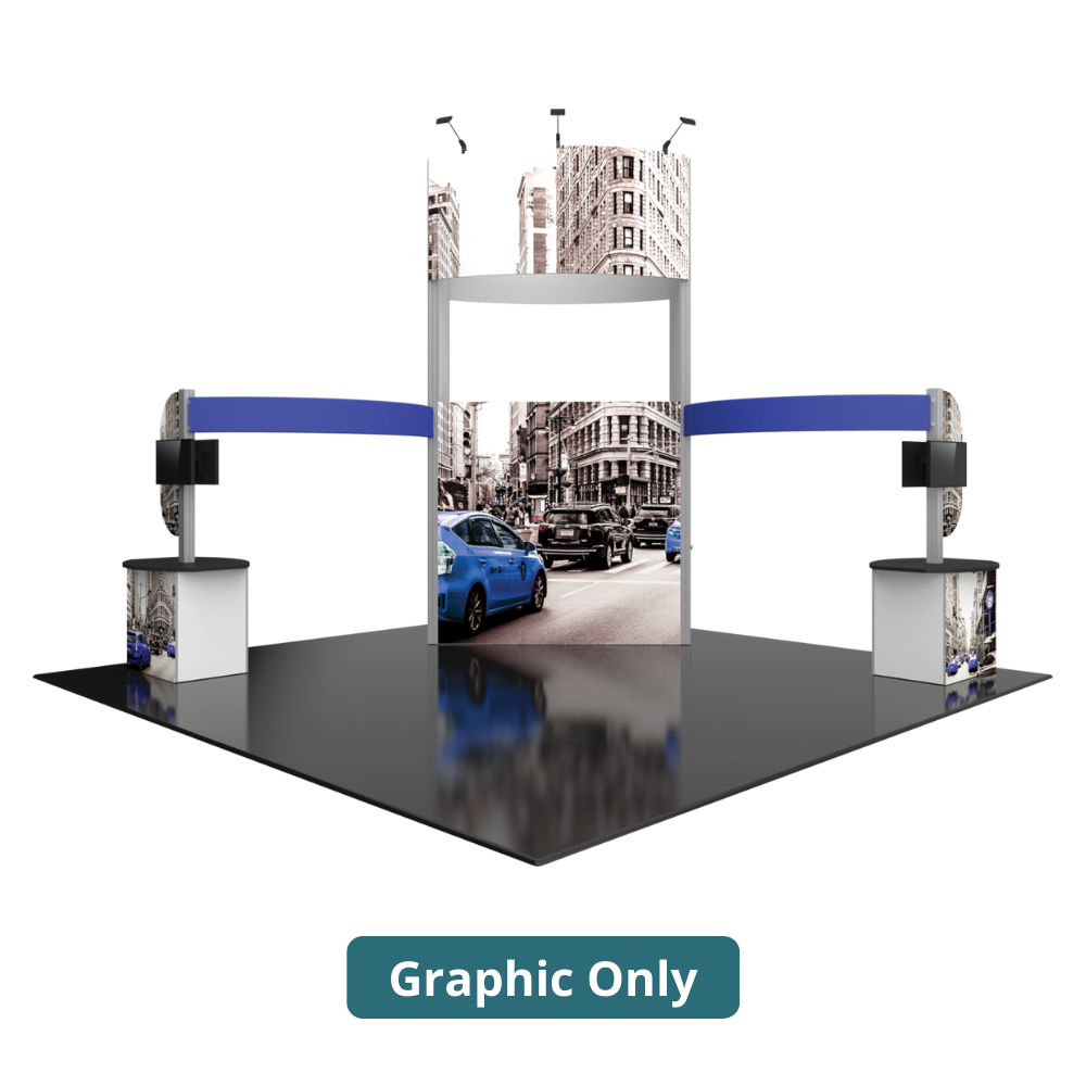 20ft x 20ft Hybrid Pro Modular Island Kit 17B (Graphic Only)