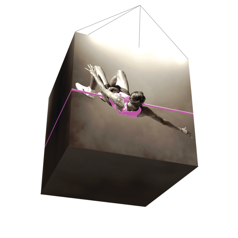 4ft x 4ft Formulate Master 3D Hanging Structure Cube Single-Sided Opaque (Graphic Only)