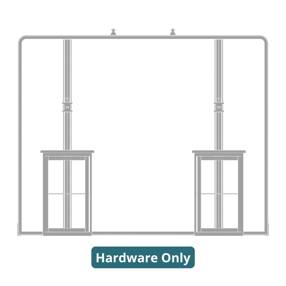 10ft x 10ft Hybrid Pro Modular Backwall Kit 06 (Hardware Only)