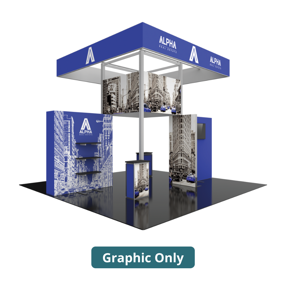 20ft x 20ft Hybrid Pro Modular Island Kit 23 (Graphic Only)