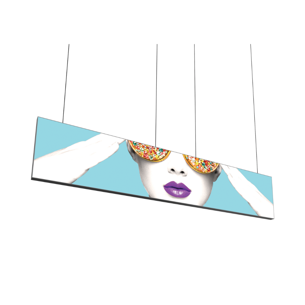 15ft x 3ft Vector Frame Hanging Light Box Double-Sided (Graphic Package)