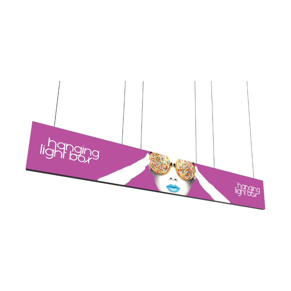 20ft x 3ft Vector Frame Hanging Light Box Single-Sided (Graphic Package)