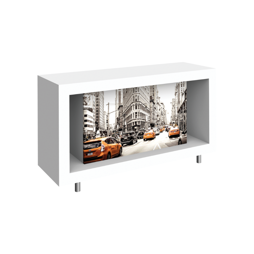 6ft x 3.5ft Hybrid Pro Modular Counter 02 Backlit (Graphic Package)