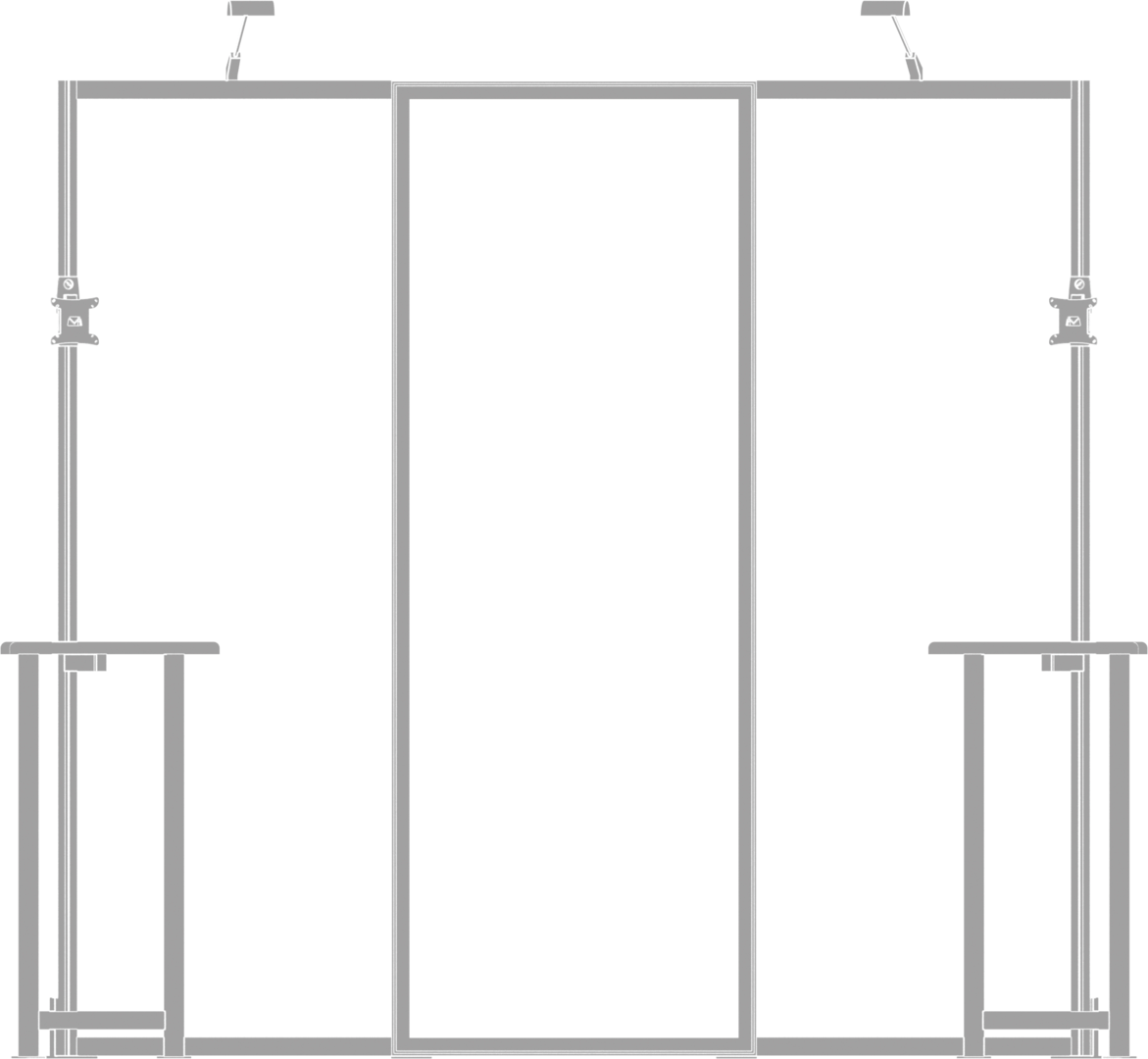 10ft x 10ft Hybrid Pro Modular Backwall Kit 01 (Graphic Package)