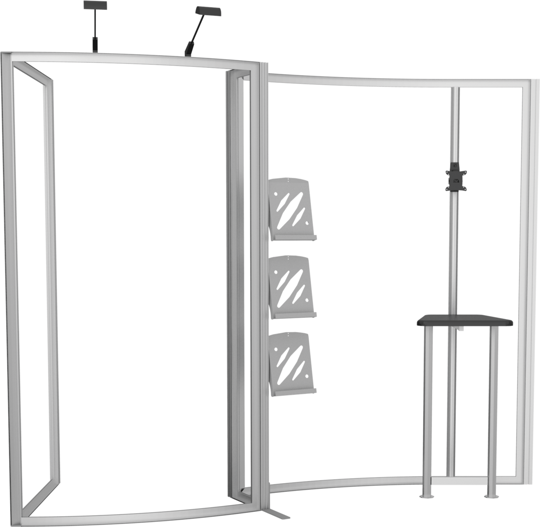 10ft x 10ft Hybrid Pro Modular Backwall Kit 02 (Graphic Package)