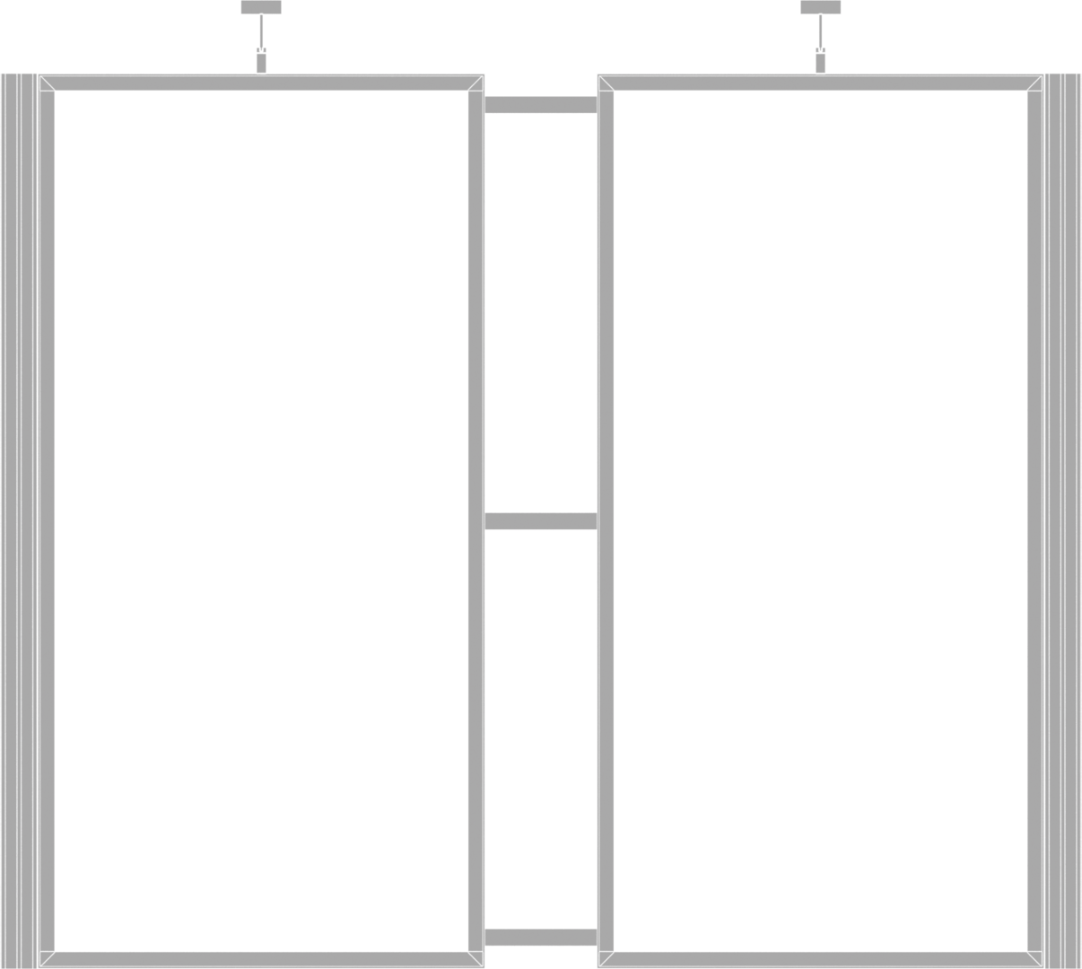 10ft x 10ft Hybrid Pro Modular Backwall Kit 05 (Graphic Package)