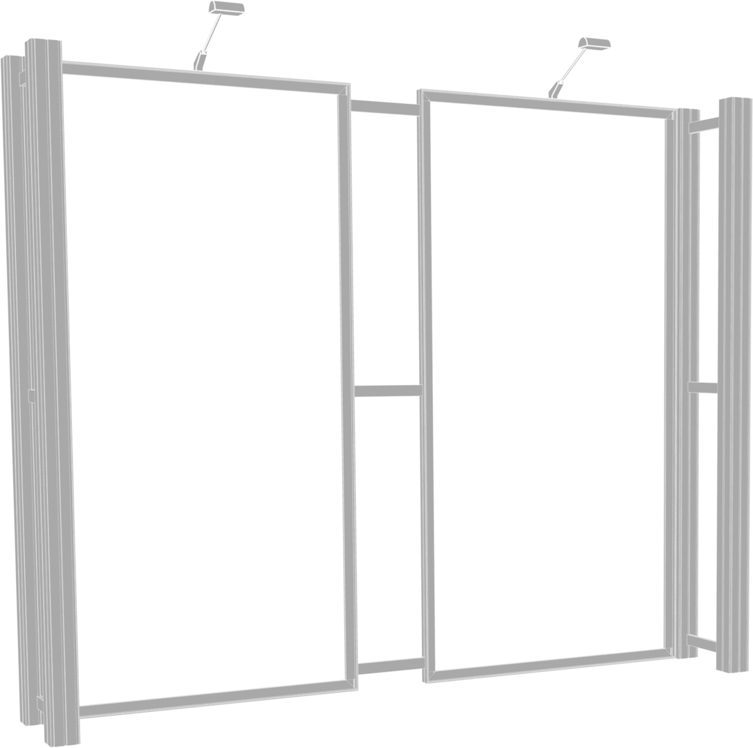 10ft x 10ft Hybrid Pro Modular Backwall Kit 05 (Graphic Package)