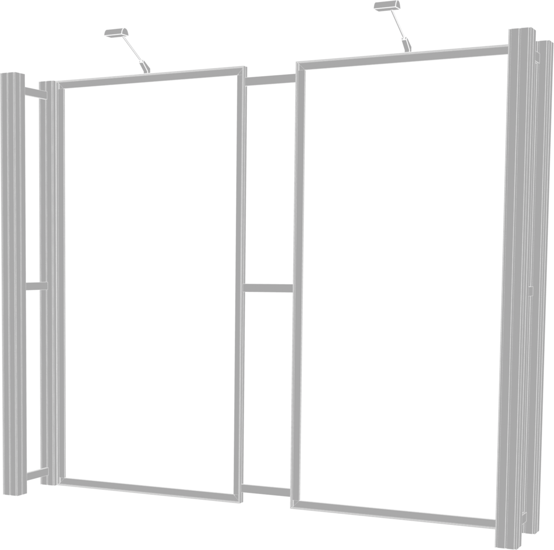 10ft x 10ft Hybrid Pro Modular Backwall Kit 05 (Graphic Package)