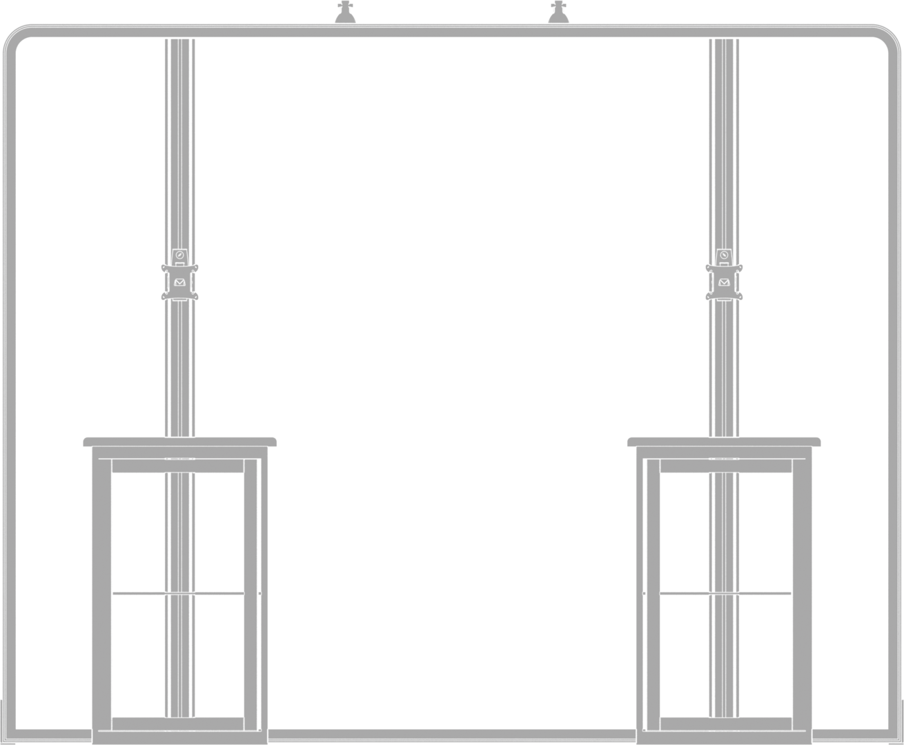 10ft x 10ft Hybrid Pro Modular Backwall Kit 06 (Graphic Only)