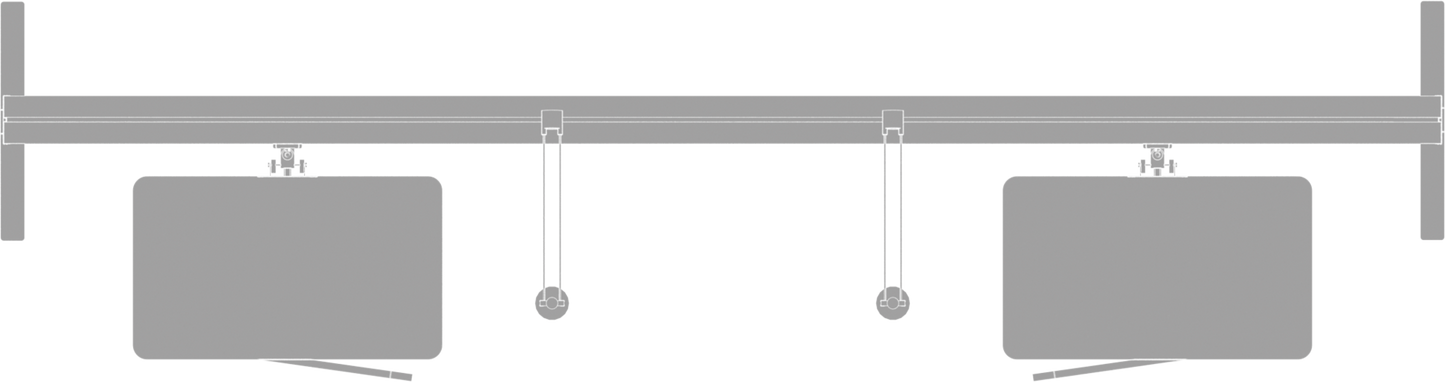 10ft x 10ft Hybrid Pro Modular Backwall Kit 06 (Hardware Only)