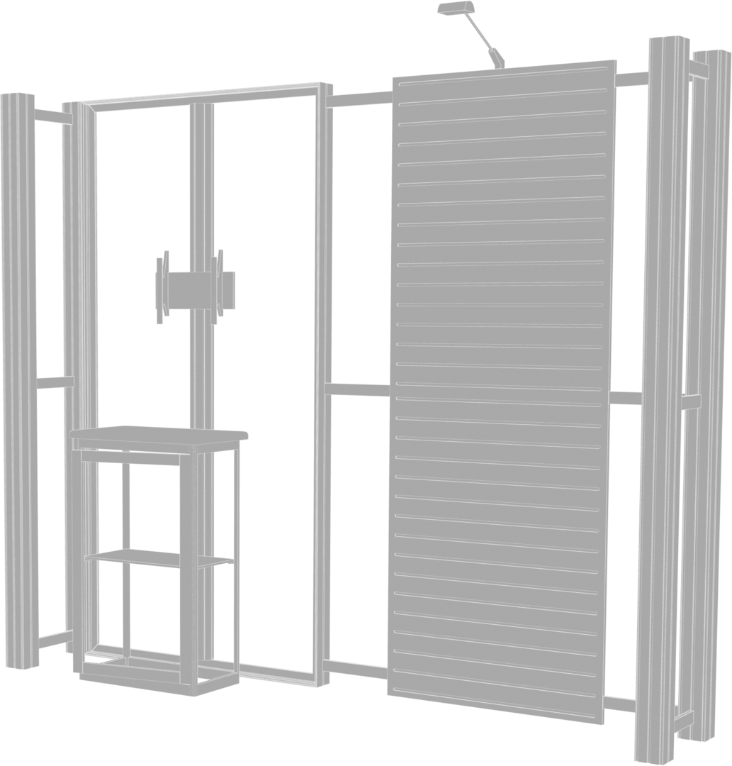 10ft x 10ft Hybrid Pro Modular Backwall Kit 08 (Graphic Only)