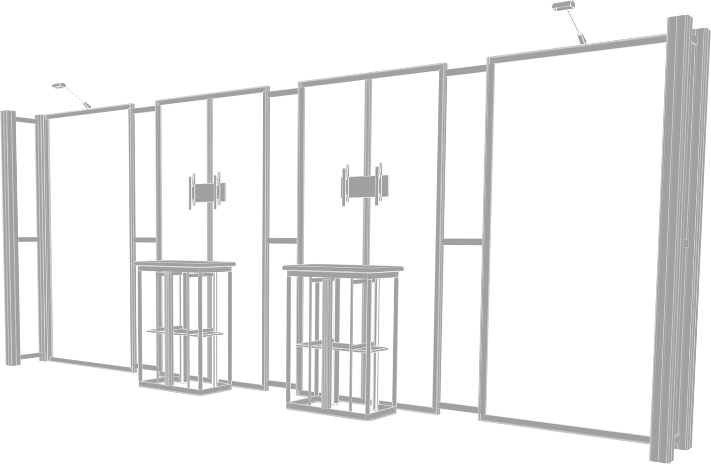 20ft x 10ft Hybrid Pro Modular Backwall Kit 13 (Graphic Only)