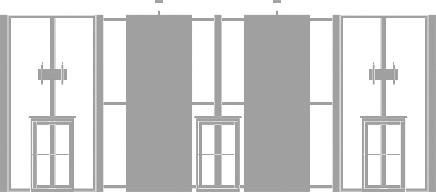 20ft x 10ft Hybrid Pro Modular Backwall Kit 16 (Graphic Only)