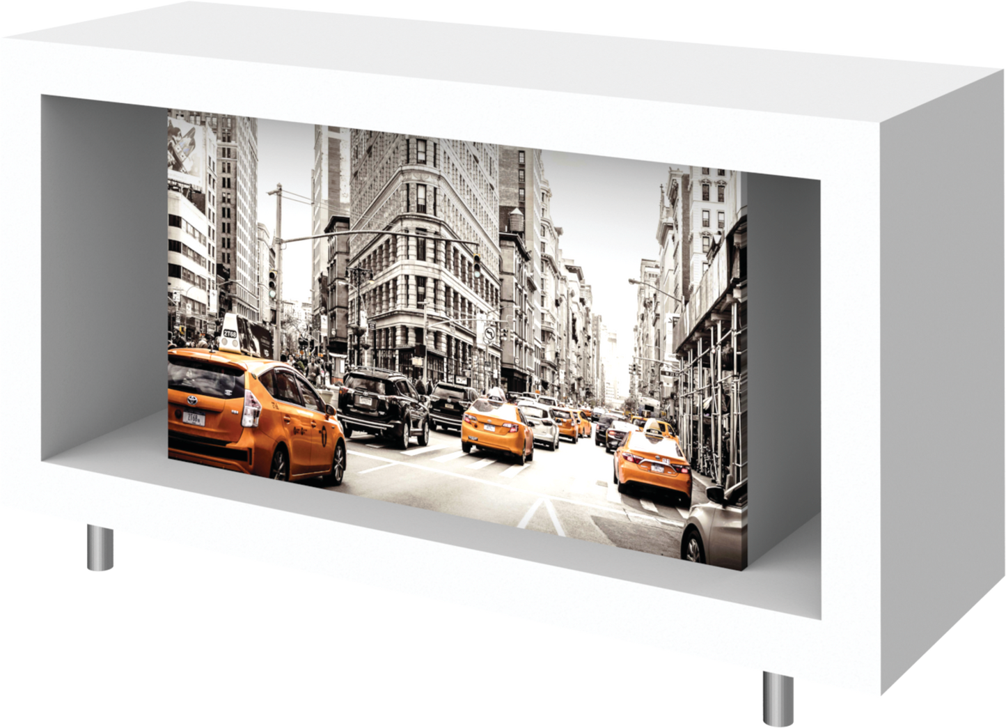 6ft x 3.5ft Hybrid Pro Modular Counter 02 Backlit (Graphic Package)